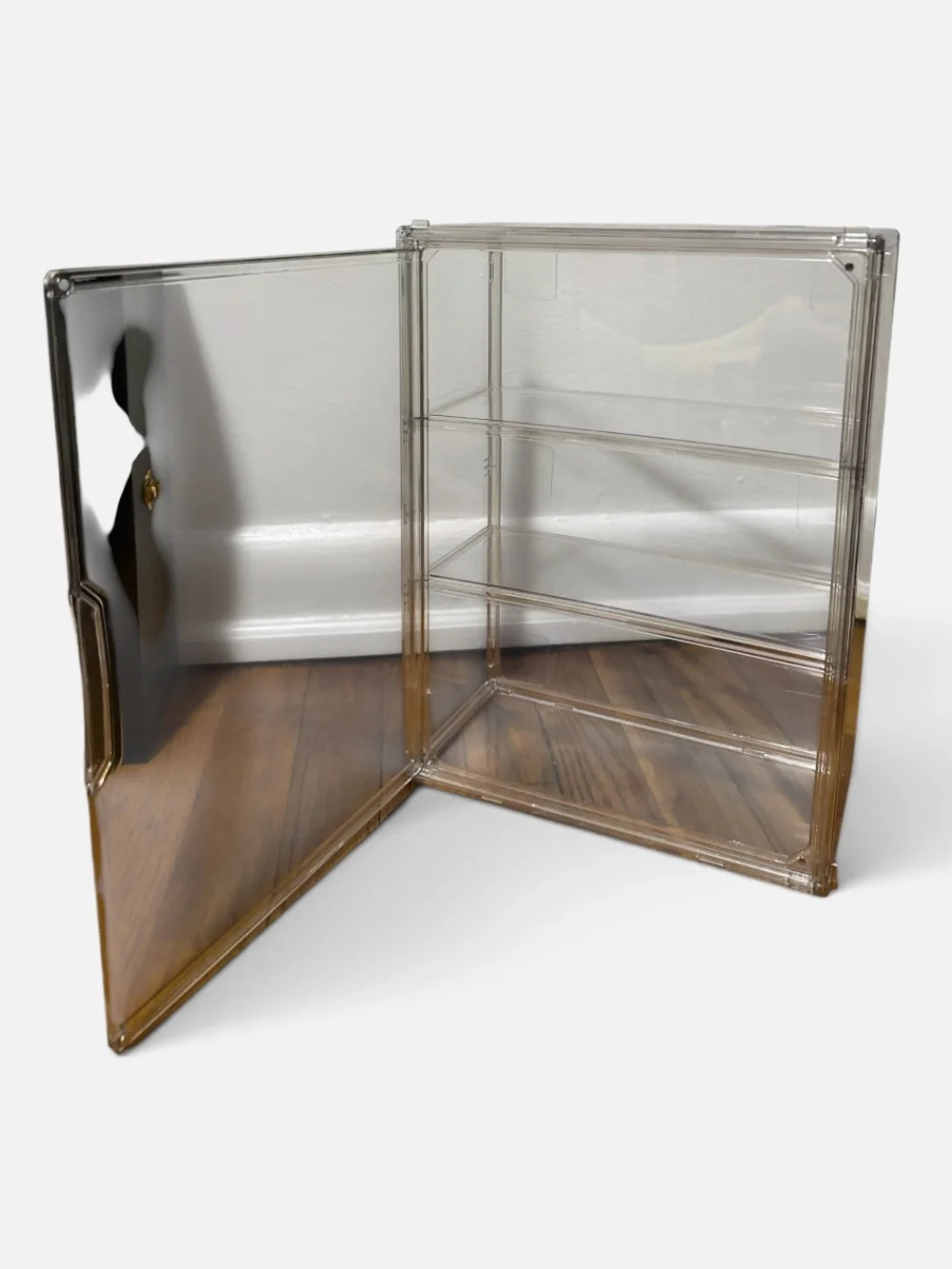 Clear Acrylic Wall Storage Shelf - Multi-Tier Organizer
